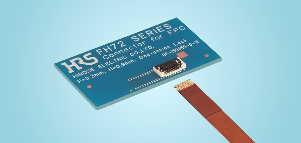 Serie FH72 per FPC con blocco “One Action”, passo 0.3mm